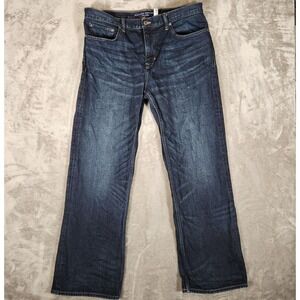 Banana Republic Jeans Men's 38X32‎ (Tag 36X32) Blue Relaxed Straight Medium Wash